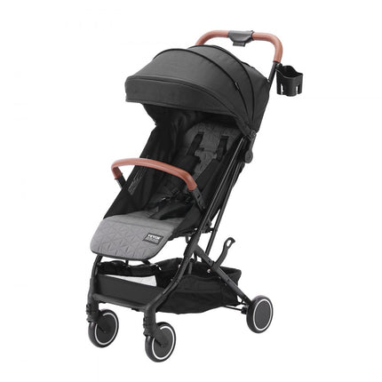 VEVOR kinderwagen, met 95°-175° verstelbare rugleuning en 0/90° verstelbare voetsteun en vouwfunctie met één klik, pasgeboren babybuggy met bekerhouder en draagtas, zwart