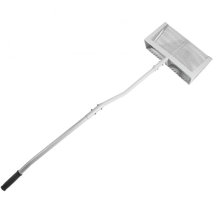 VEVOR Zand Hark 130x40x25cm Onkruidhark Strand Hark Algen Aluminium Roestvrij Staal Zwembad Hark Onkruidverzamelaar Zeef Waterplanten Puin Dode Bladeren voor Het Schoonmaken Van Meervijver Zwembad