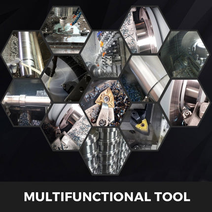 Draaigereedschapset met draaiwisselplaten Draaigereedschap draaiwisselplaten 1/4 inch 7 stuks