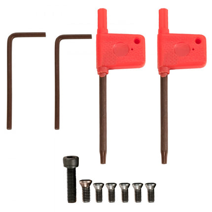 Draaigereedschapset met draaiwisselplaten Draaigereedschap draaiwisselplaten 1/4 inch 7 stuks