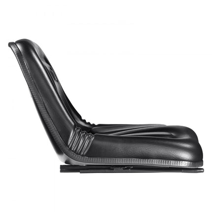 VEVOR universele tractorstoel van PVC-kunstleer en polyurethaanschuim tractortractorstoel met afvoergaten en microveiligheidsschakelaar bestuurdersstoel enkele stoel 160-340 mm gleuf