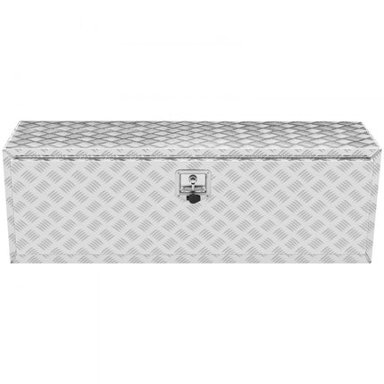 VEVOR Underbody Truck Box, 1219 x 430 x 460 mm pick-up opbergdoos, aluminium gereedschapskist met slot en sleutels, waterdichte trailergereedschapskist voor vrachtwagens, bestelwagens, aanhangwagens enz.