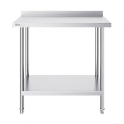 VEVOR werktafel roestvrijstalen keukentafel voedselbereidingsstop
