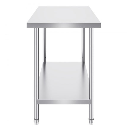 VEVOR werk- en voorbereidingstafel RVS werktafel 610x1219x864mm