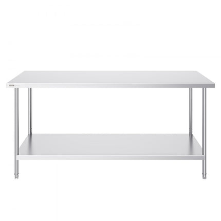 VEVOR voorbereidingstafel werktafel voedselbereiding 762x1829mm