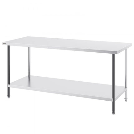 VEVOR voorbereidingstafel werktafel voedselbereiding 762x1829mm
