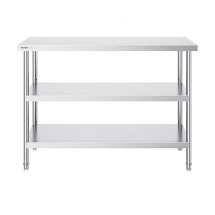 VEVOR roestvrijstalen voedselbereidingstafel keukentafel werktafel 457x1219mm