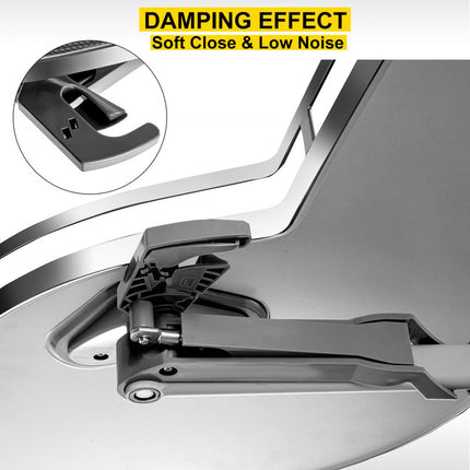 VEVOR keukenkast kruidenrek uitschuifbaar 2 niveaus voor 36 inch kast, 15 kg per laag draagvermogen kruidenrek van koolstofstaal voor hoekkasten met opening naar rechts