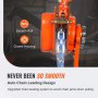 VEVOR rateltakel staal 3T draagvermogen katroltakel 5.8m hefhoogte hefboomtakel Ф10x30mm hijsketting maat kettingtakel 320N trekkracht heavy-duty dubbele pal rem ratel kettingtakel