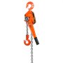 VEVOR rateltakel staal 3T draagvermogen katroltakel 5.8m hefhoogte hefboomtakel Ф10x30mm hijsketting maat kettingtakel 320N trekkracht heavy-duty dubbele pal rem ratel kettingtakel