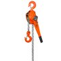VEVOR rateltakel staal 3T draagvermogen katroltakel 5.8m hefhoogte hefboomtakel Ф10x30mm hijsketting maat kettingtakel 320N trekkracht heavy-duty dubbele pal rem ratel kettingtakel
