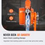VEVOR rateltakel staal 6T laadvermogen katroltakel 2,8 m hefhoogte hefboomtakel Ф10x30 mm kettingtakel maat 340N tractie Heavy-duty dubbele palrem ratel kettingtakel