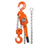 VEVOR rateltakel staal 6T laadvermogen katroltakel 2,8 m hefhoogte hefboomtakel Ф10x30 mm kettingtakel maat 340N tractie Heavy-duty dubbele palrem ratel kettingtakel