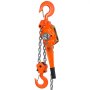 VEVOR rateltakel staal 6T laadvermogen katroltakel 2,8 m hefhoogte hefboomtakel Ф10x30 mm kettingtakel maat 340N tractie Heavy-duty dubbele palrem ratel kettingtakel