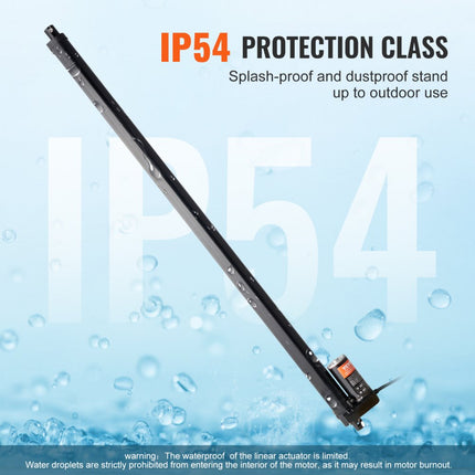 VEVOR 1000N Lineaire actuator DC 12V Lineaire aandrijving IP54 Elektrische lineaire motor 500 mm Slaglengte Geluidsniveau ≤ 50 dB Elektrische deuropener 14 mm/s Rijsnelheid Lineaire technologie Aanpassing Aandrijving