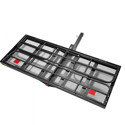 VEVOR 1524 x 610 x 355 mm bagagerek met trekhaak Game Carrier achterdrager, 181,4 kg laadvermogen, gemonteerde bagagemand, Q235B roestvrijstalen bagagerek, geschikt voor SUV, vrachtwagen etc.