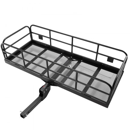 VEVOR 1524 x 610 x 355 mm bagagerek met trekhaak Game Carrier achterdrager, 181,4 kg laadvermogen, gemonteerde bagagemand, Q235B roestvrijstalen bagagerek, geschikt voor SUV, vrachtwagen etc.