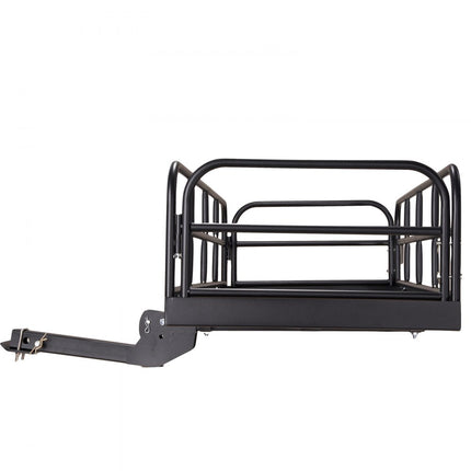 VEVOR 1524 x 610 x 355 mm bagagerek met trekhaak Game Carrier achterdrager, 181,4 kg laadvermogen, gemonteerde bagagemand, Q235B roestvrijstalen bagagerek, geschikt voor SUV, vrachtwagen etc.
