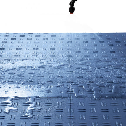 VEVOR garagevloerbeslag 305 x 305 x 13,4 mm set van 25 industriële vloer antislip dubbelzijdige structuur garagevloer voor garages kelders reparatiewerkplaatsen blauw