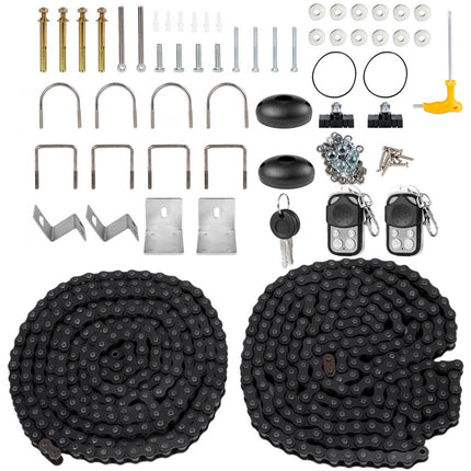 VEVOR automatische schuifdeuropener tandwielaandrijving 1500 kg infraroodsensor afstandsbediening bereik 70 m voor huispoort