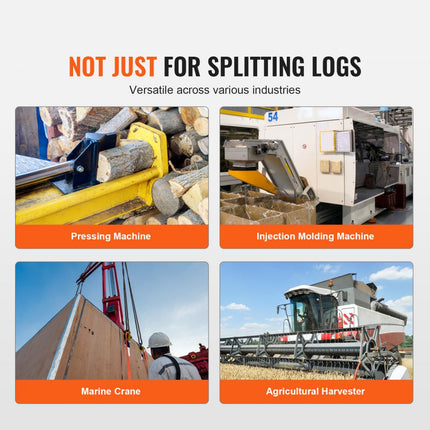 VEVOR hydraulische houtkloverpomp, 13 GPM, 2-traps 3000 PSI houtkloverpomp, 1" inlaat 1/2" NPT uitlaat 3600 RPM aluminium hydraulische tandwielpomp, voor kleine motorhoutklover, sneeuwploeg