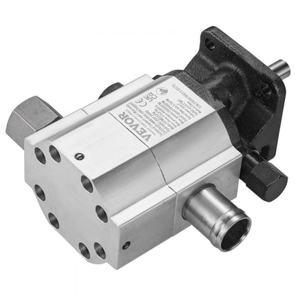 VEVOR hydraulische houtkloverpomp, 13 GPM, 2-traps 3000 PSI houtkloverpomp, 1" inlaat 1/2" NPT uitlaat 3600 RPM aluminium hydraulische tandwielpomp, voor kleine motorhoutklover, sneeuwploeg