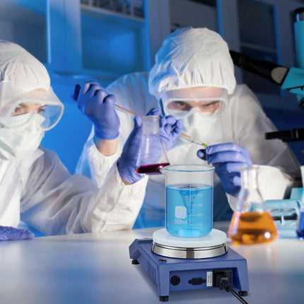 VEVOR magnetische roerder, 0-1500 RPM roerplaat met verstelbare snelheidsknop, 20L plaatroerset, inclusief roerstaafje