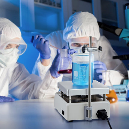 VEVOR magnetische roerder verwarmingsplaat, max. 380 °C, 0-2000 RPM verwarmingsplaat met magneetroerder, 3000 ml verwarmingsplaatroerder, steunstandaard en roerstaven inbegrepen, 500 W verwarmingsvermogen