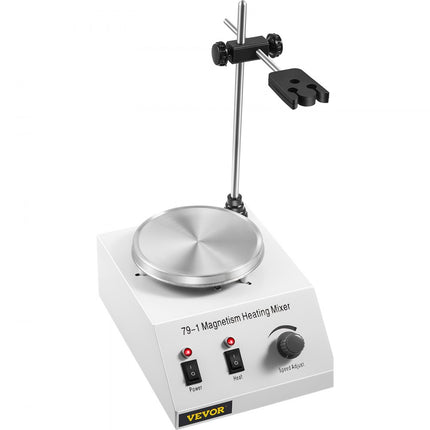 VEVOR laboratorium magneetroerder verwarmingsplaat 1L snelheidsregeling magneetroerder 25W