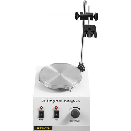 VEVOR laboratorium magneetroerder verwarmingsplaat 1L snelheidsregeling magneetroerder 25W