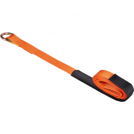 VEVOR wielkeg-spanbandenset, 2" x 96" spanbanden autotransport, 4-delig aanhangerspansysteem 5000 lb werkcapaciteit, ATV's, UTV's, aanhangwagens, wielblokken en spanbandaccessoires oranje