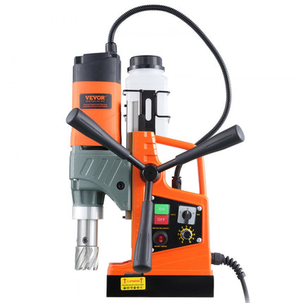 VEVOR magneetboormachine, 1450 W, 40 mm boordiameter, 12500 N, 800 RPM, draagbare professionele kernboormachine, met variabele snelheid, boor voor elk oppervlak, woningverbetering