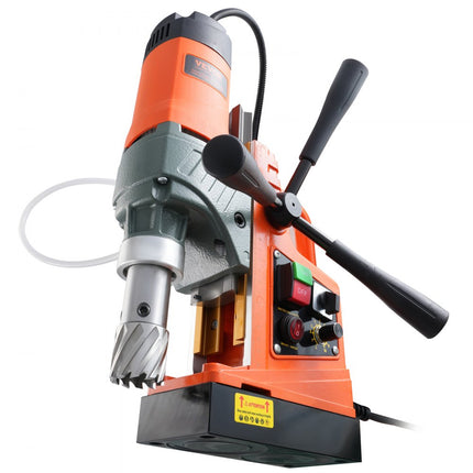 VEVOR magneetboormachine, 1450 W, 40 mm boordiameter, 12500 N, 800 RPM, draagbare professionele kernboormachine, met variabele snelheid, boor voor elk oppervlak, woningverbetering