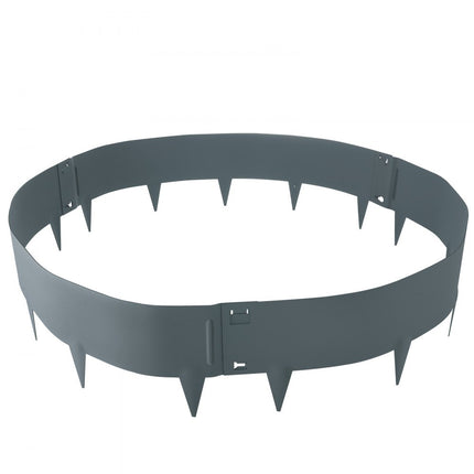VEVOR gazonrand, 5-pack stalen tuinrand, 39" x 5" strips, hamerbare rand, flexibele metalen landschapsrand voor tuin, tuin, gazon donkergrijs