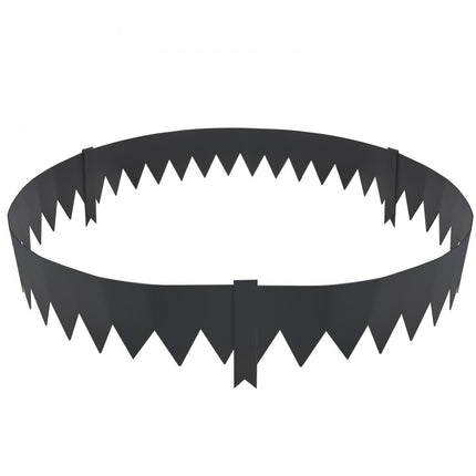 VEVOR gazonrand 40" x 6" (set van 6) stalen gazonrandband bedrand bedrand maairand geschikt voor buitentuinen, paden, gazons, binnenplaatsen, bermen en meer zwart