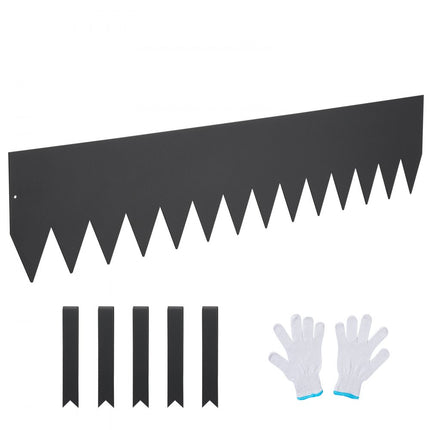 VEVOR gazonrand 40" x 8" (set van 3) Stalen gazonrandband Bedrand Bedrand Maairand Geschikt voor buitentuinen, paden, gazons, binnenplaatsen, bermen en meer