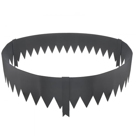 VEVOR gazonrand 40" x 8" (set van 6) Stalen gazonrandband Bedrand Bedrand Maairand Geschikt voor buitentuinen, paden, gazons, binnenplaatsen, bermen en meer