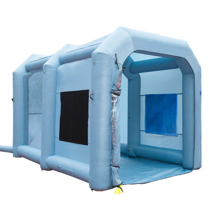 VEVOR Spuitcabine Paint Booth Diy Spray Paint Spray Paint Shelter Tent 950W Blauw 4 x 2.2 x 2.35m 210D Oxford Fabric Spray Paint Tent Draagbare