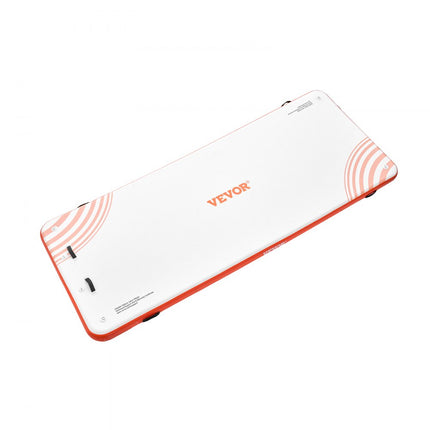 VEVOR opblaasbaar drijvend dok 15' x 6' dockplatform antislip water drijvende dokmat met draagbare draagtas en afneembare ladder drijvend platform eilandvlot voor zwembadstrand