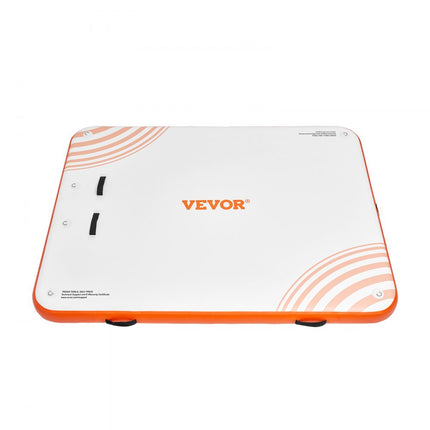VEVOR opblaasbaar drijvend dok, 6' x 5' dokplatform, antislip water drijvende dokmat met draagbare draagtas en afneembare ladder, drijvend platform eilandvlot voor zwembad, strand, zee