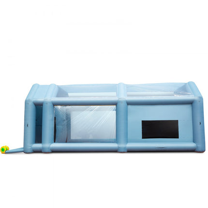 VEVOR draagbare opblaasbare Spuitcabine Verfcabine 480 750W 5,8x3,1x2,3m anti-spray verfcabine voor doe-het-zelfprojecten hobby verfmachine