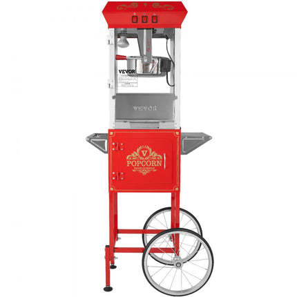 VEVOR popcornmachine popcornmachine popcornmachine met trolley 850W popcorn 8oz