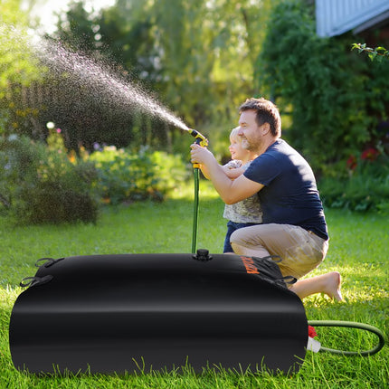 VEVOR Waterzak 540L opslagcontainer PVC 1000D watertank 150x90x40cm met volledige waterwaterzak -30℃~+70℃ Zacht waterzak voor tuin kamperen camper droogte brandweer bediening