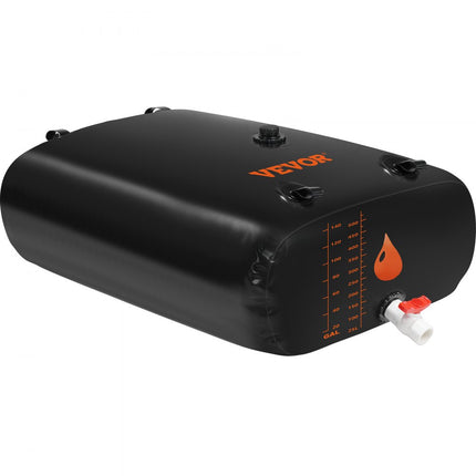 VEVOR Waterzak 540L opslagcontainer PVC 1000D watertank 150x90x40cm met volledige waterwaterzak -30℃~+70℃ Zacht waterzak voor tuin kamperen camper droogte brandweer bediening