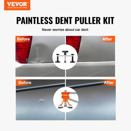 VEVOR 56-delige Bridge Dent Puller Dent Repair Kit Bevat 20 Pull Tabs & 6 x Bridge Pull Tabs Aluminium Dent Removal Tool Uitdeuken Auto Koelkast Etc