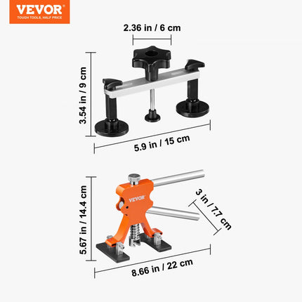 VEVOR 56-delige Bridge Dent Puller Dent Repair Kit Bevat 20 Pull Tabs & 6 x Bridge Pull Tabs Aluminium Dent Removal Tool Uitdeuken Auto Koelkast Etc