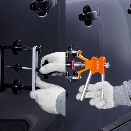 VEVOR 56-delige Bridge Dent Puller Dent Repair Kit Bevat 20 Pull Tabs & 6 x Bridge Pull Tabs Aluminium Dent Removal Tool Uitdeuken Auto Koelkast Etc