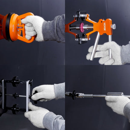 VEVOR 107-delige deukreparatieset Zuignaplifter Brugdeuktrekker 2-in-1 glijdende hamer 50 stuks treklipjes & 6 stuks brugtreklipjes Uitdeukgereedschap Uitdeuken auto's