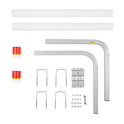 VEVOR 1,17 m trailerpaal, boottrailer, zwengelsteun, bootgeleider met LED-licht, 30 cm verstelbare boottrailer-geleiding, reserveonderdelen en accessoires voor skiboot, vissersboot, zeilboottrailer