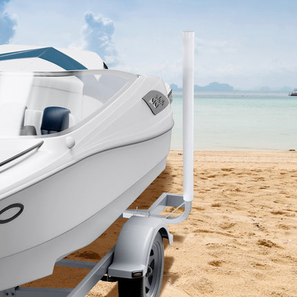 VEVOR L-vorm 1,2 m trailerpaal Boottrailer Instructies Cranksteun Bootgeleider, 16 cm verstelbare breedte Boottrailer Guide-on, reserveonderdelen en accessoires voor skiboot Vissersboot Zeilboottrailer